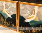 Indigo Horizons – Sandhill Crane Duo Paintings (Set of 2)