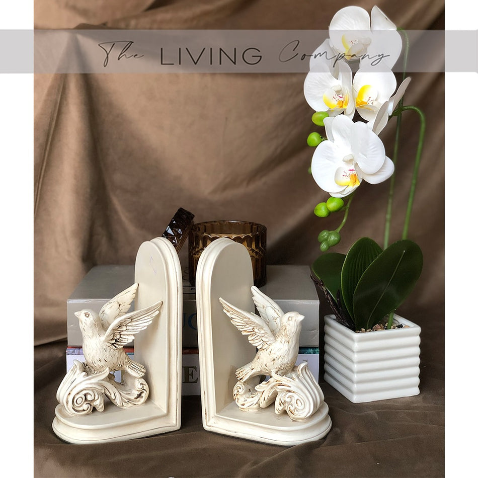 Perched Bird Bookends