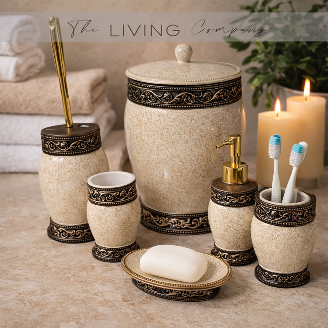 7pcs Ivory Dune Bathroom Set