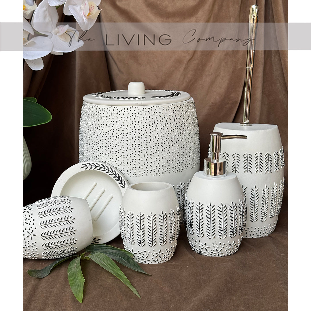 White Fern – 7-Piece Bathroom Set
