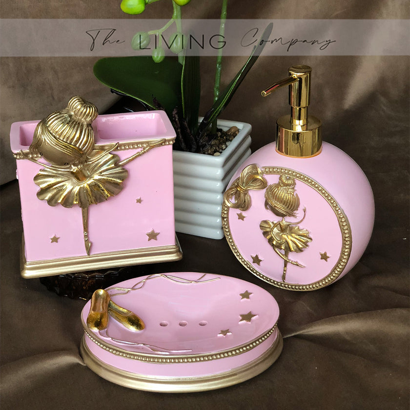 3-Pieces Ballerina Bathroom Set