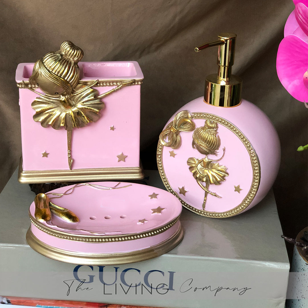 3-Pieces Ballerina Bathroom Set