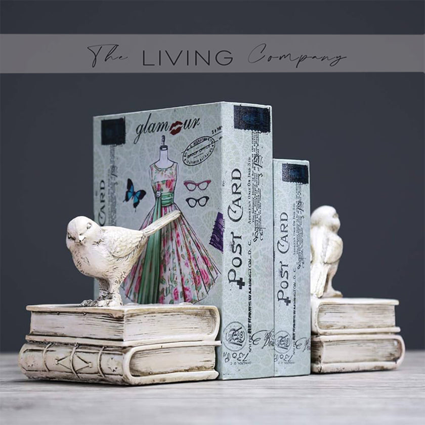 Beige Whispering Bird Bookends