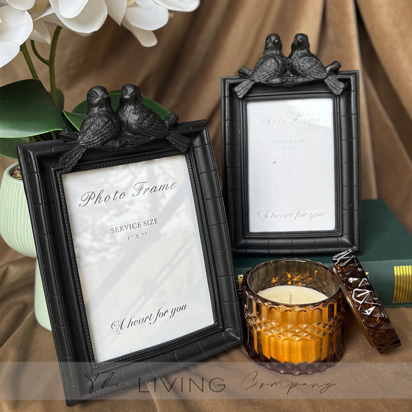 European Black Checkered Bird Frames - Available in 2 sizes