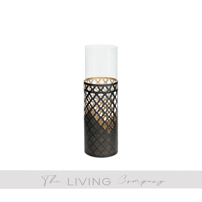 Black Marrakesh Trellis Candle Holder