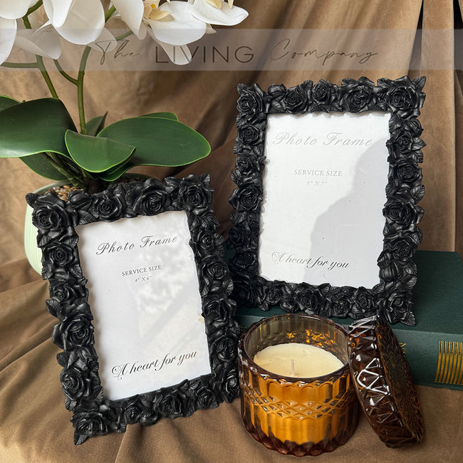 Black Roses Photo Frame - Available in 2 sizes
