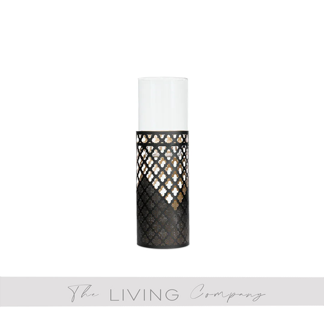 Black Marrakesh Trellis Candle Holder