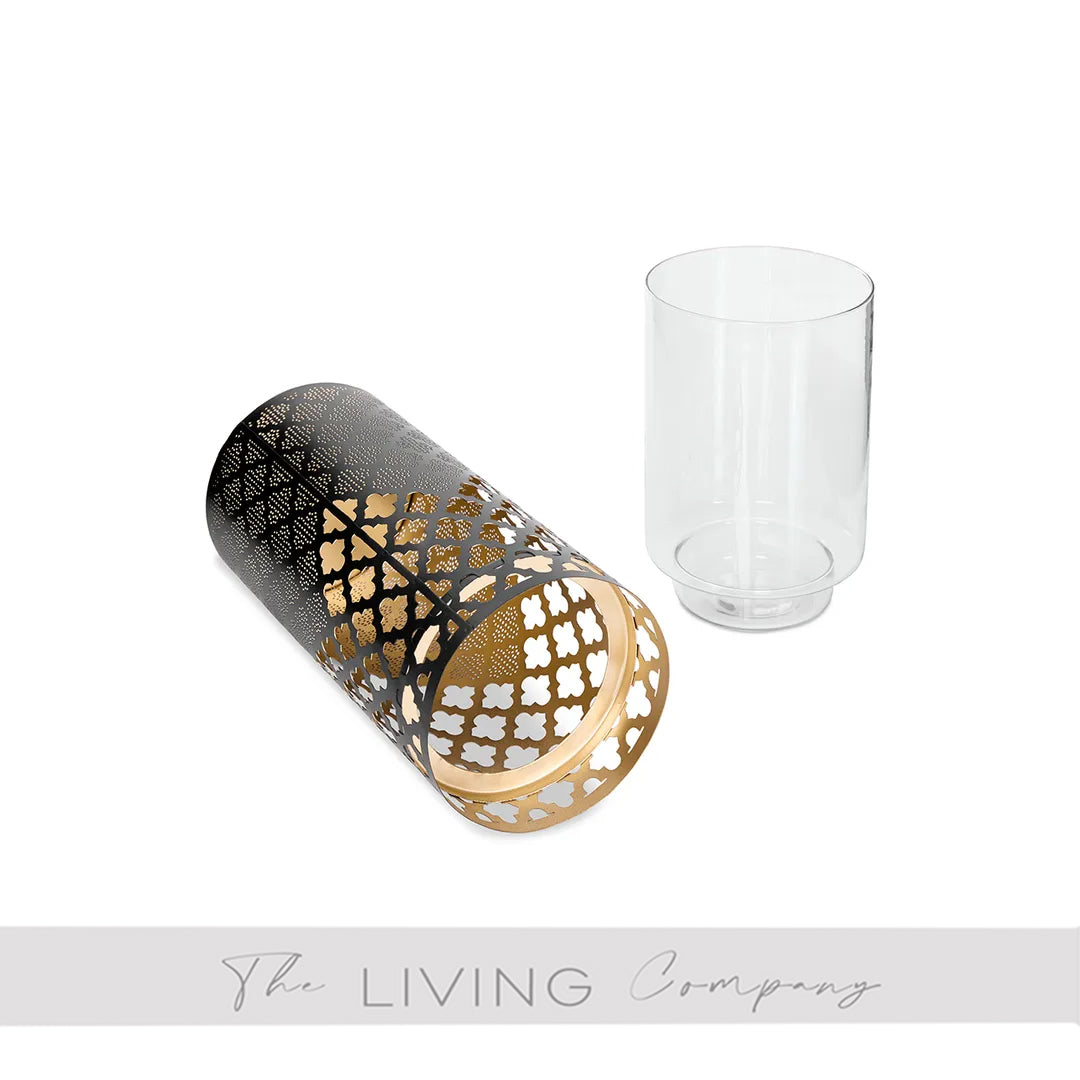 Black Marrakesh Trellis Candle Holder