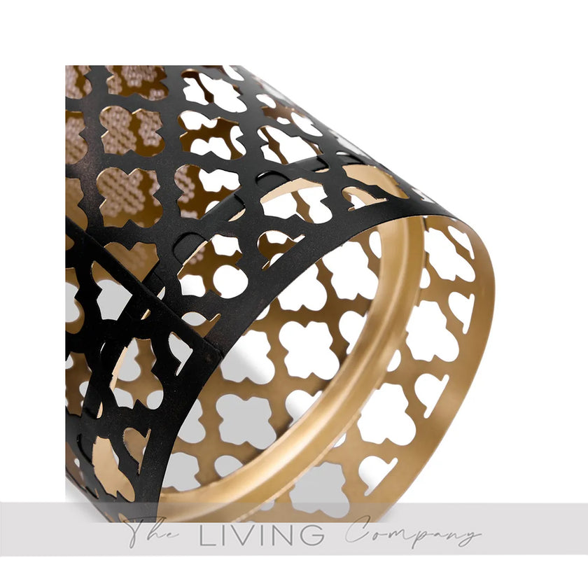 Black Marrakesh Trellis Candle Holder