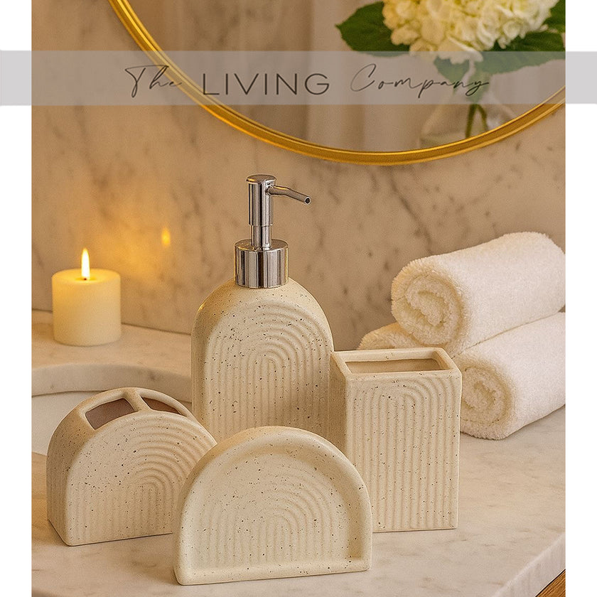 Cloudburst Charm – 4-PieceBohemian Bathroom Set