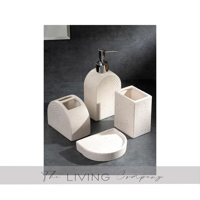 Cloudburst Charm – 4-PieceBohemian Bathroom Set