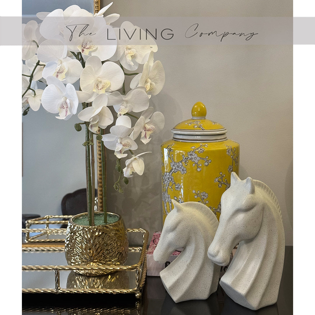 Taupe Gallantry – Corian Horse Sculpture Large