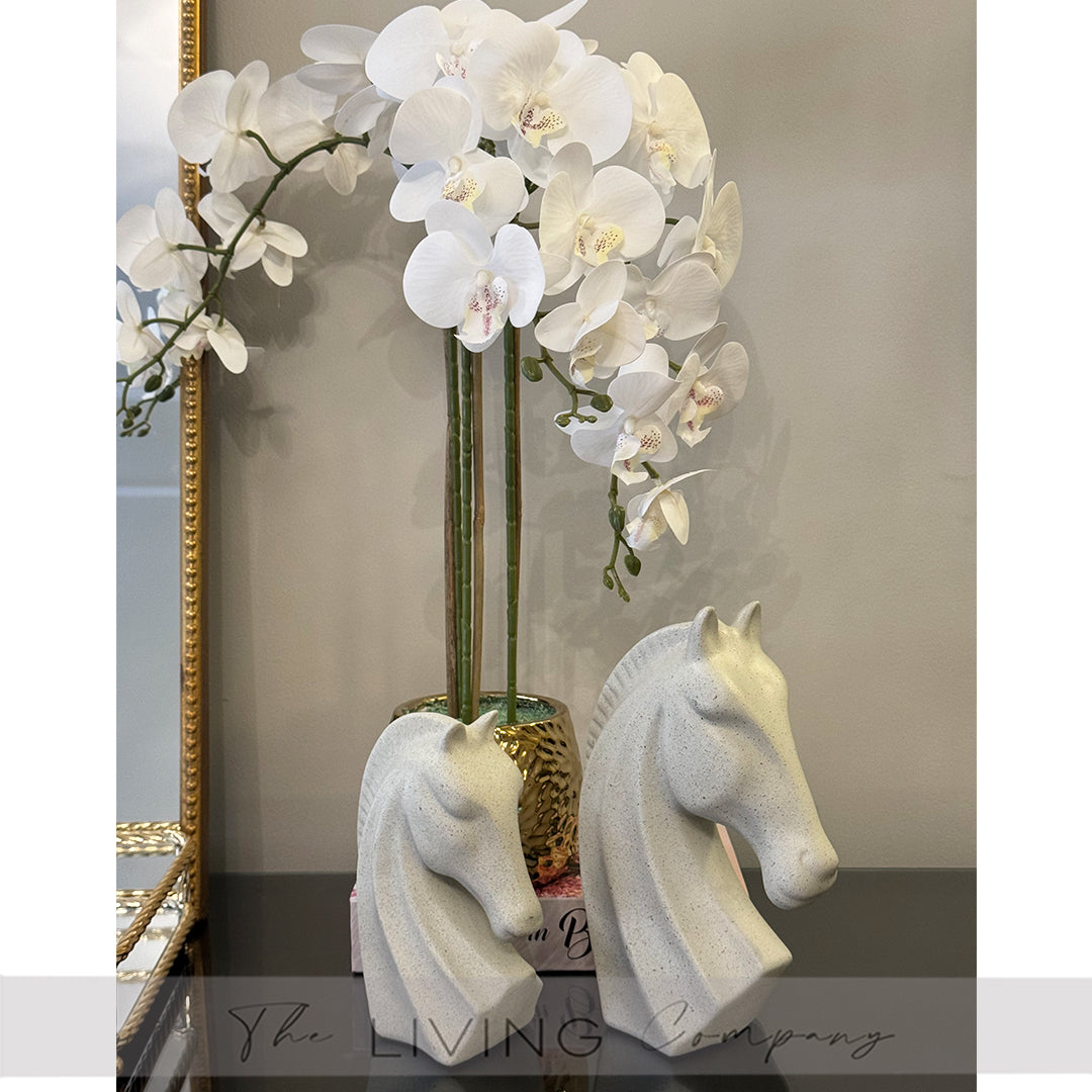 Taupe Gallantry – Corian Horse Sculpture Small