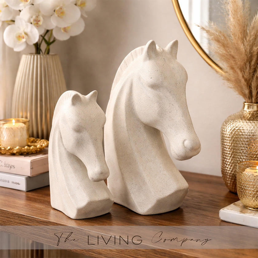 Taupe Gallantry – Corian Horse Sculpture Small