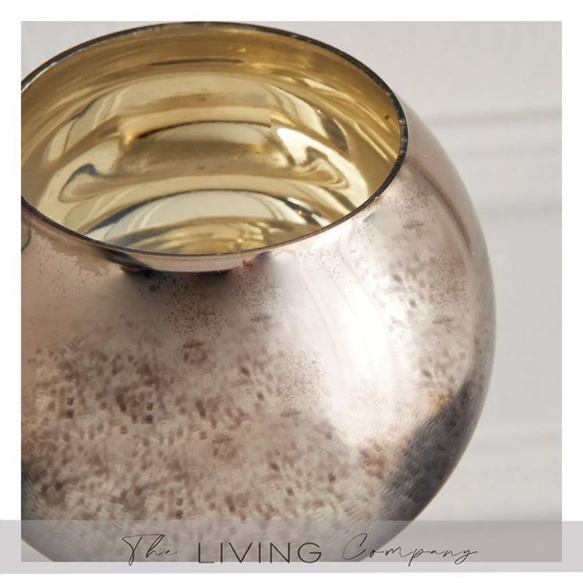 Luna Gleam Pair of Glass Candle Holders