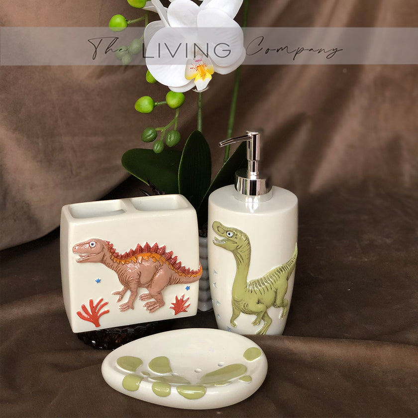 3-Pieces Dinosaur Bathroom Set