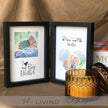 Double Window Wooden Photo Frame