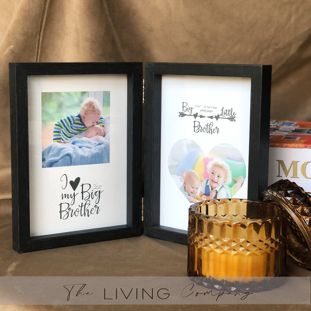Double Window Wooden Photo Frame