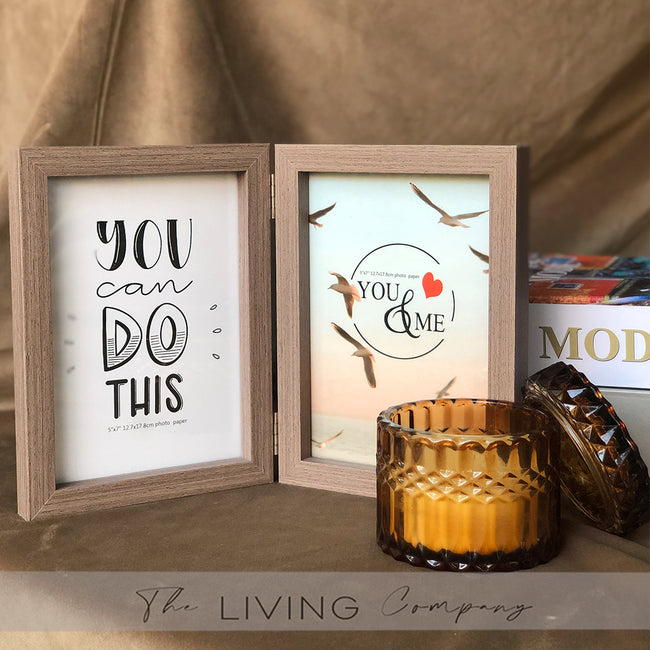 Double Window Wooden Photo Frame