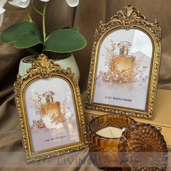 French Vintage Bright Gold Frame