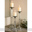 Silver Gleam Trio Candle Holders