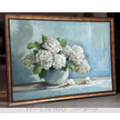 Blue Serenity – White Hydrangeas in Bloom