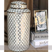 Silver & White Marrakesh Temple Jar