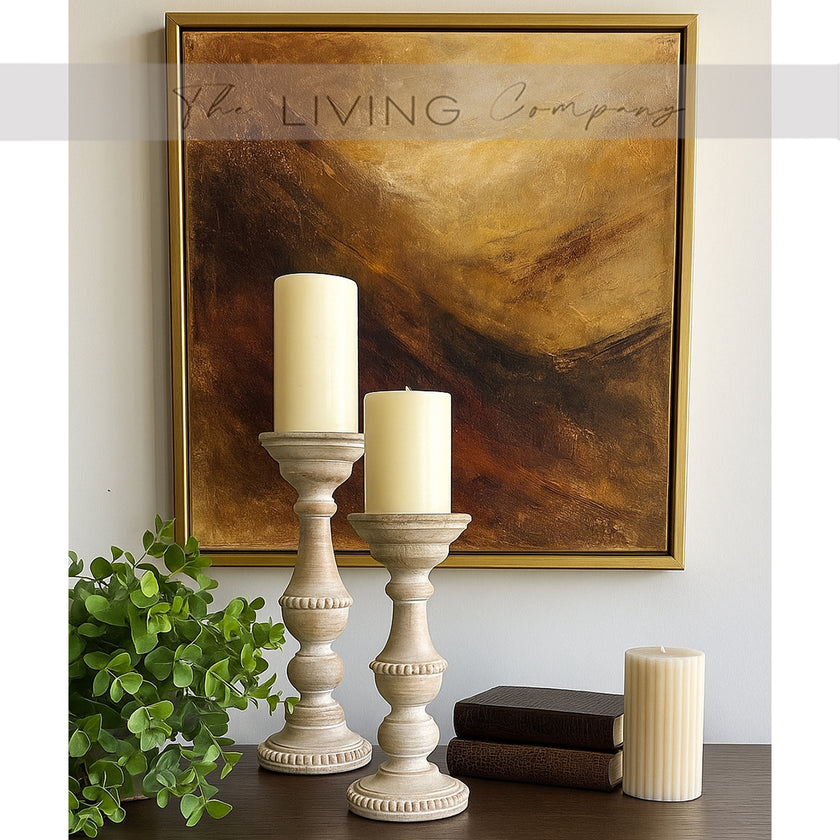 Farmhouse Spindle Candle Holder