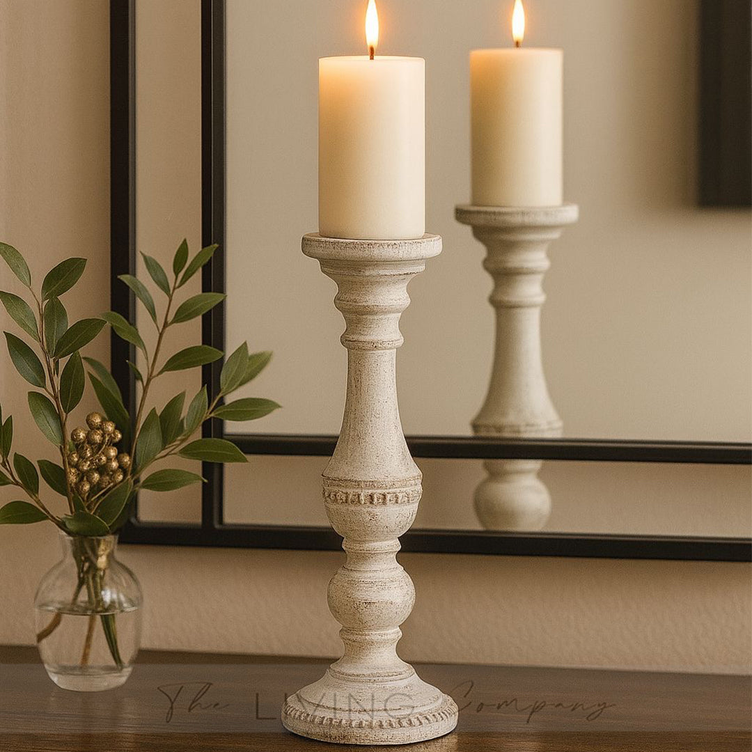 Farmhouse Spindle Candle Holder