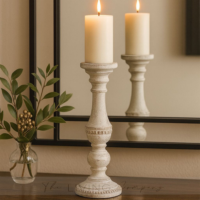 Farmhouse Spindle Candle Holder