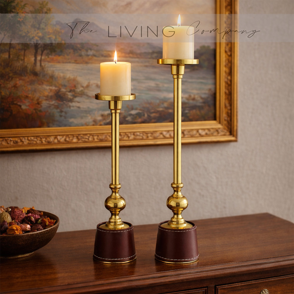 Maison Candle Holders - Brown