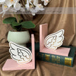 Pink Angel Wings Bookends
