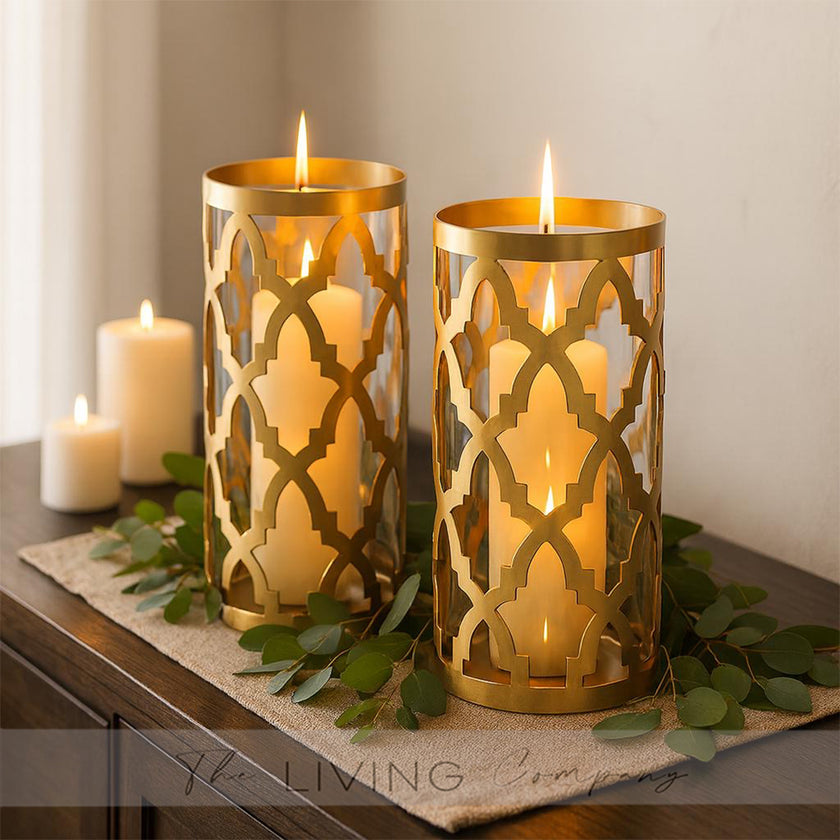 Gold Serenity Marrakesh Candle Holder