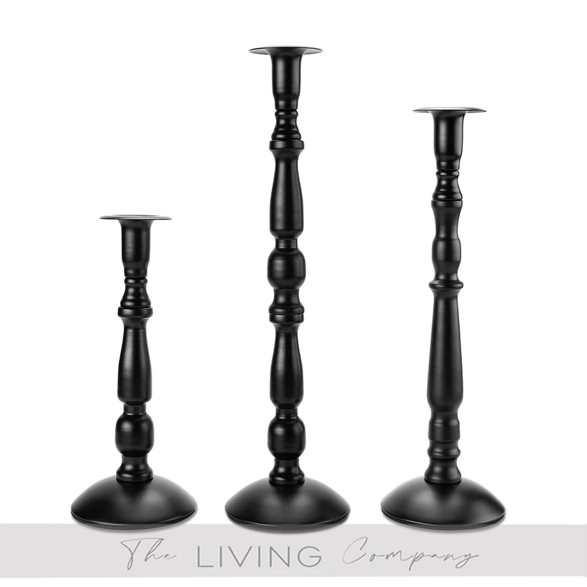 Linea Luxe Taper Holders – Set of 3