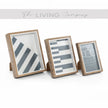 Set of 3 Stacked Photo Frames - Dark Brown