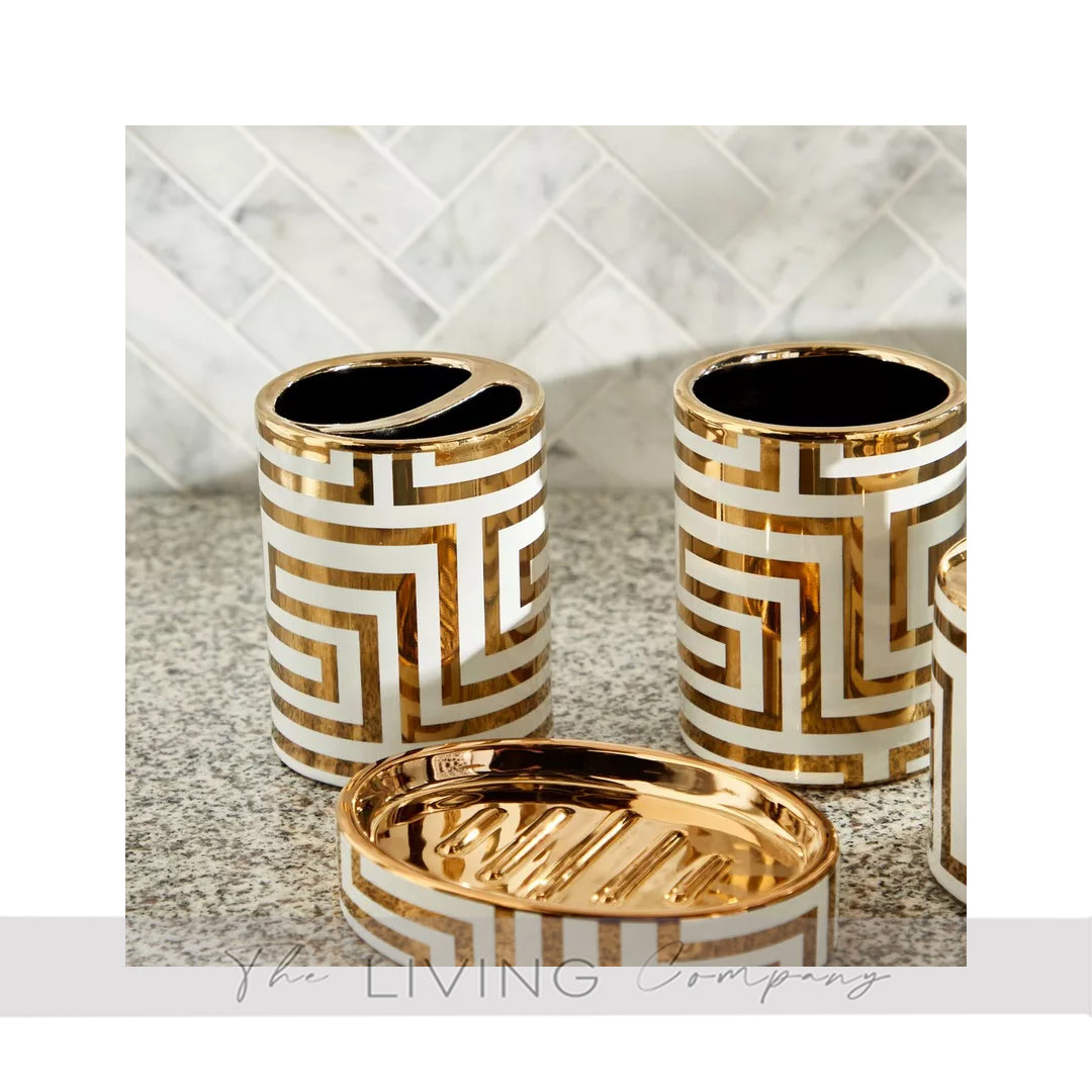 4pcs Geomtetric Tamara Bathroom Set