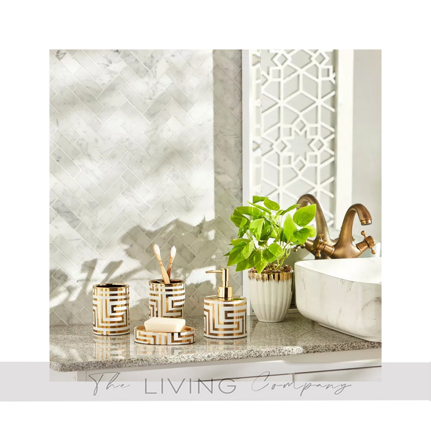 4pcs Geomtetric Tamara Bathroom Set
