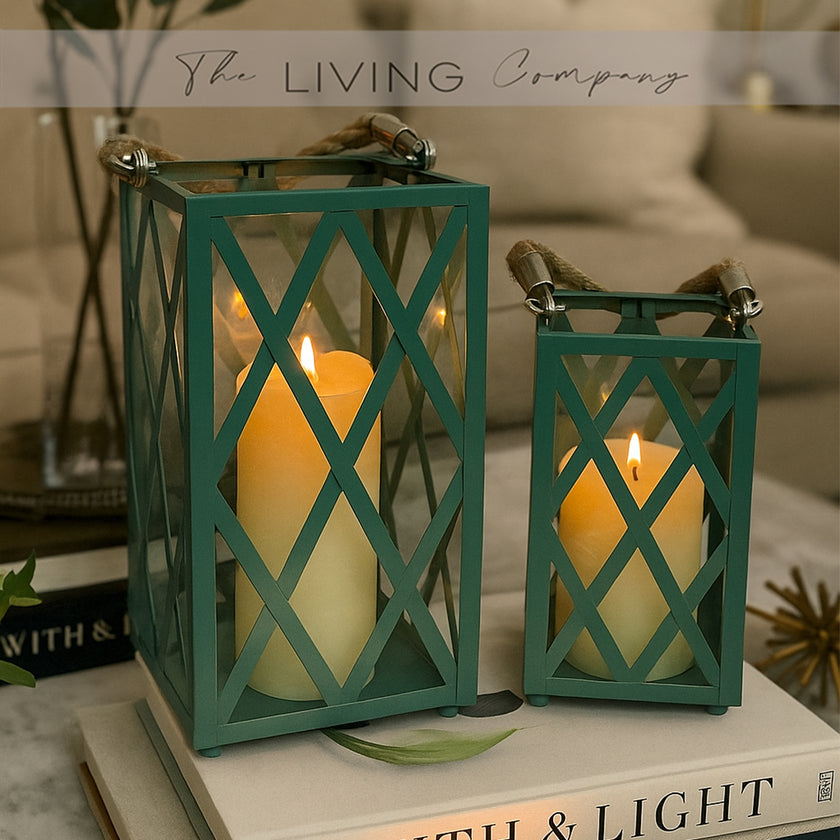 The Sea Mist Rope Lanterns - Set of 2